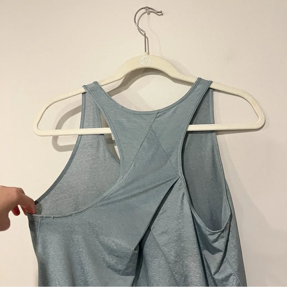 Lululemon Essential Tank Pleated in Blue Cast